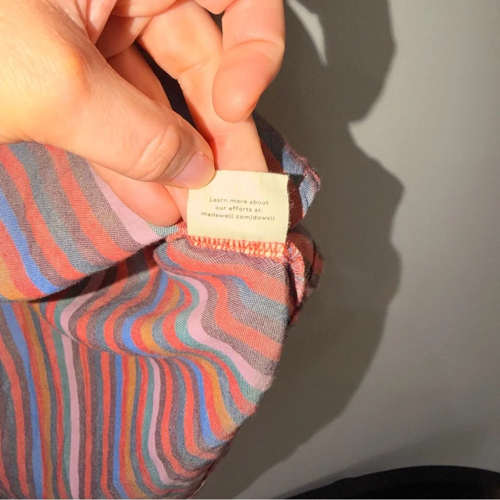Madewell Rainbow Shirt - Size M - Picture 9 of 10